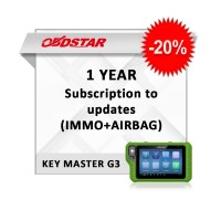 Годовая подписка KeyMaster G3 OBDStar (пакет IMMO+AIRBAG) со скидкой 20%